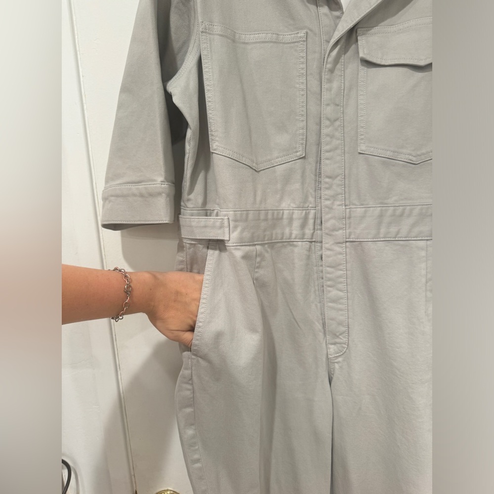 Express Jumpsuit - NWT Express x Simon Spurr Gray Jumpsuit - Picture 6 of 9